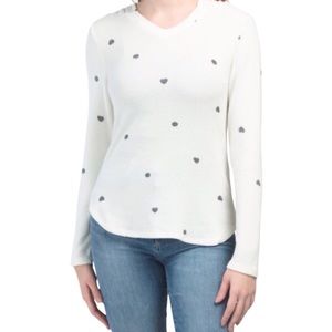 Bobeau Brushed Heart Hoodie (NWT) (Size: XS)